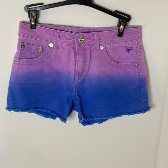 Justice Jeans 2 toned shorts youth size 14R - Picture 1 of 9